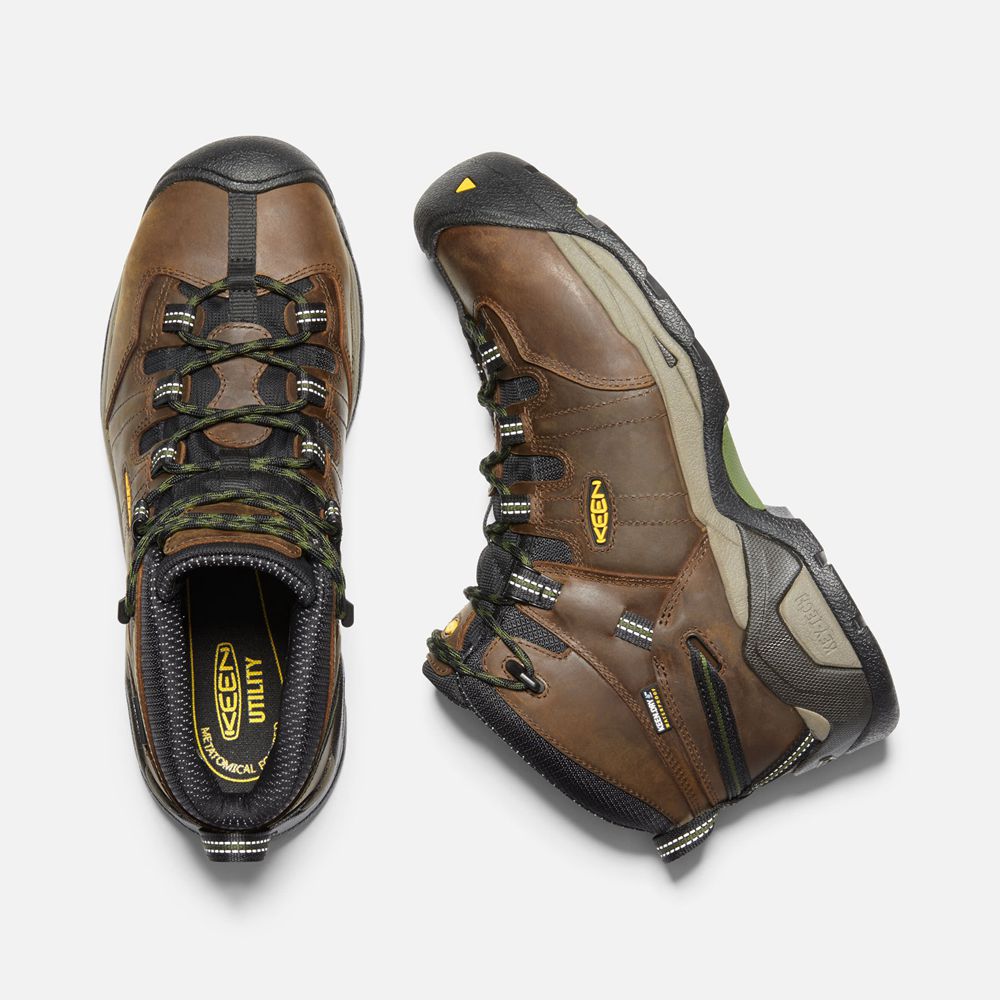 Botas de Trabajo Keen Mexico Marrom - Hombre Detroit Xt Waterproof (Steel Toe) - ON1026739